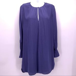 NEW Joie Erlene Midnight Blue Long Sleeve Shift Dress Size XS